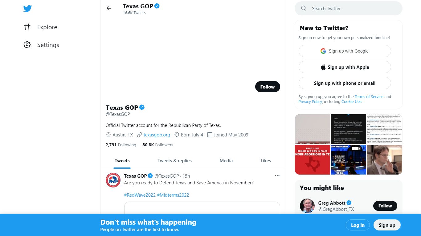 Texas GOP (@TexasGOP) / Twitter